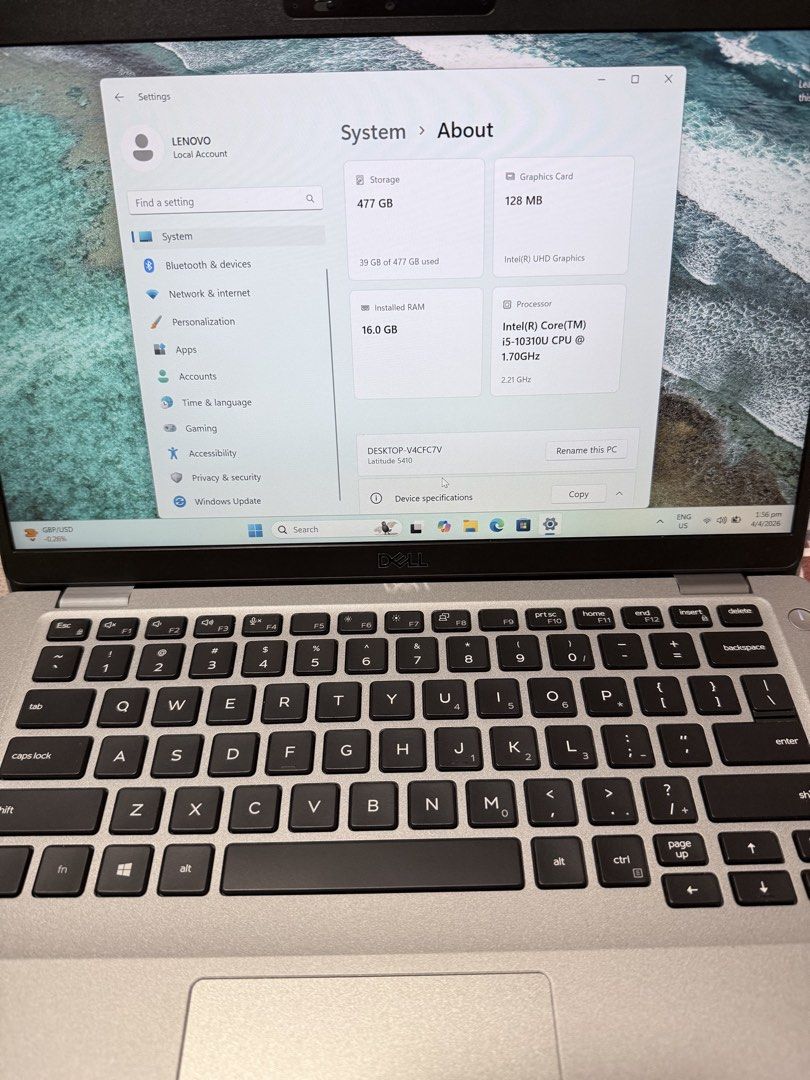 Dell Latitude 5410 Laptop - Intel i5473022938010112004