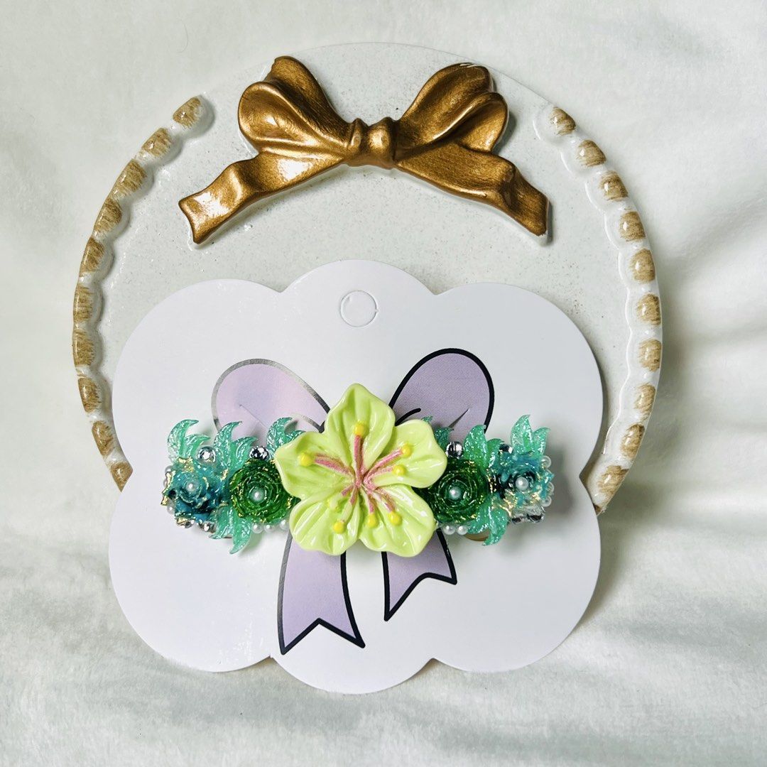 Floral Hair Clip (Category: Hair Accessories) located in Manila. Submitted by lex_co (Listing ID 1430046524, Image 3). Description: 🌸 Lovely Hair Clips 🌸 40.00/ pc 3 pcs for 110.00 PM for bulk orders ❤️ #hairclips #anikanik #babygirl #accessories.