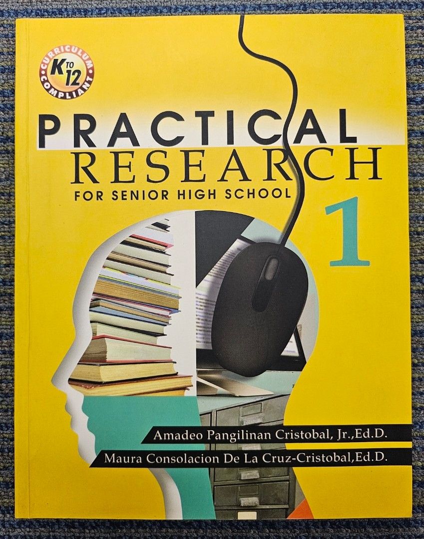For SHS: Practical Research 1 (by Cristobal) (Category: Textbooks) located in Quezon City. Submitted by the_l1ttlej0ys (Listing ID 1395728025, Image 1). Description: preowned but unused 🥳🥳🥳 copyright 2017 in very good condition (no writings) 3 copies available.