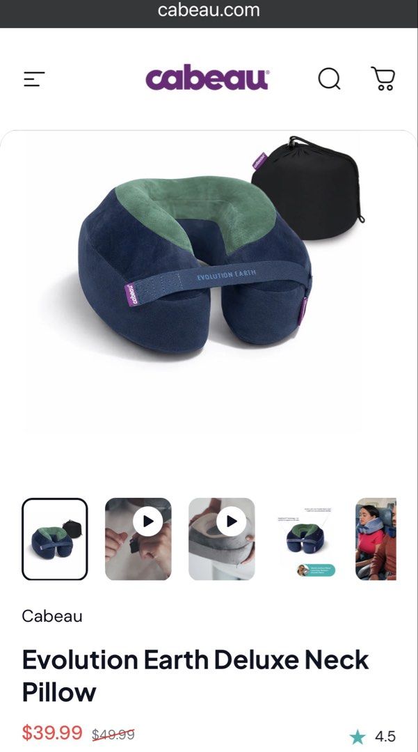 FROM ₱2,400! (Category: Travel Essentials & Accessories) located in Las Pinas. Submitted by yourneighbortotoro (Listing ID 1430144017, Image 2). Description: ✈️ Cabeau | Evolution Earth Deluxe Neck Pillow ✨ Sustainable comfort — The Cabeau Evolution Earth pillow delivers eco‑friendly support for stress‑free journeys 📚 Perfect for collectors of travel gear, lifestyle showcases, and global accessories This Cabeau Evolution Earth Deluxe Neck Pillow