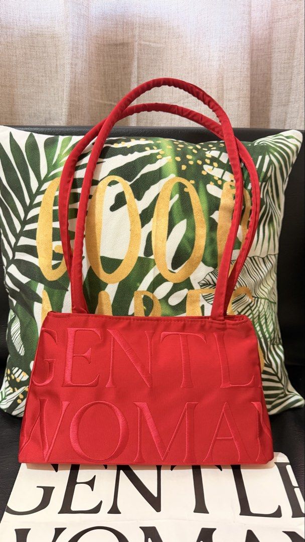 Gentlewoman Red Dumpling Handbag (Category: Tote Bags) located in Manila. Submitted by authenticprelovedmnls (Listing ID 1430068503, Image 1). Description: Super nice in actual. Dami malalagay sa loob Rfs - decluttering stuff.