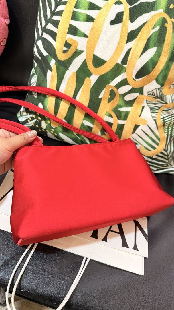 Gentlewoman Red Dumpling Handbag (Category: Tote Bags) located in Manila. Submitted by authenticprelovedmnls (Listing ID 1430068503, Image 2). Description: Super nice in actual. Dami malalagay sa loob Rfs - decluttering stuff.