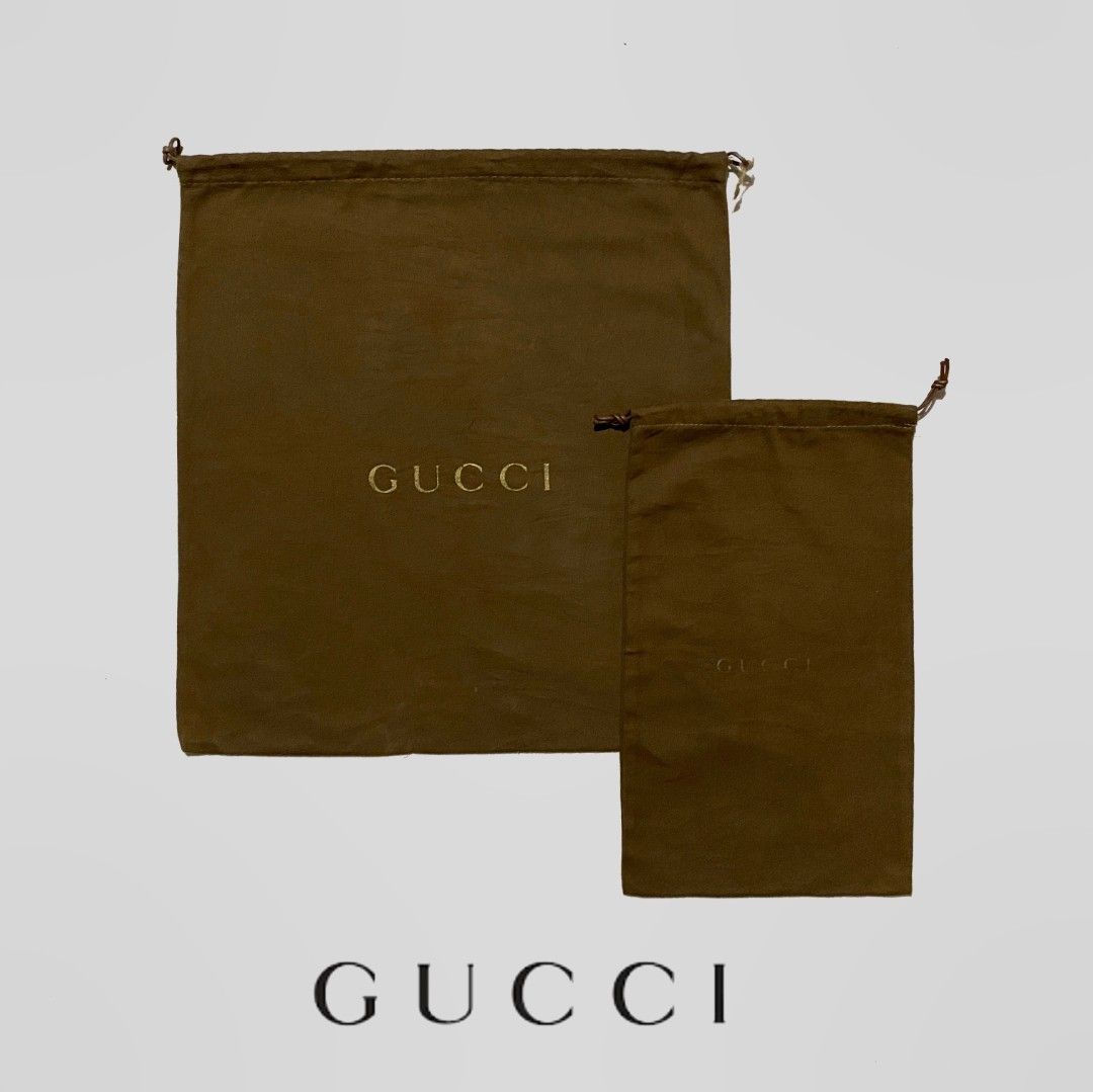 Gucci Dust Bags set ( brown) (Category: Luxury Bags & Wallets) located in Bacolod City. Submitted by bt_ph (Listing ID 1430176201, Image 1). Description: - Authentic - Made in Italy - Sold as set of 2.