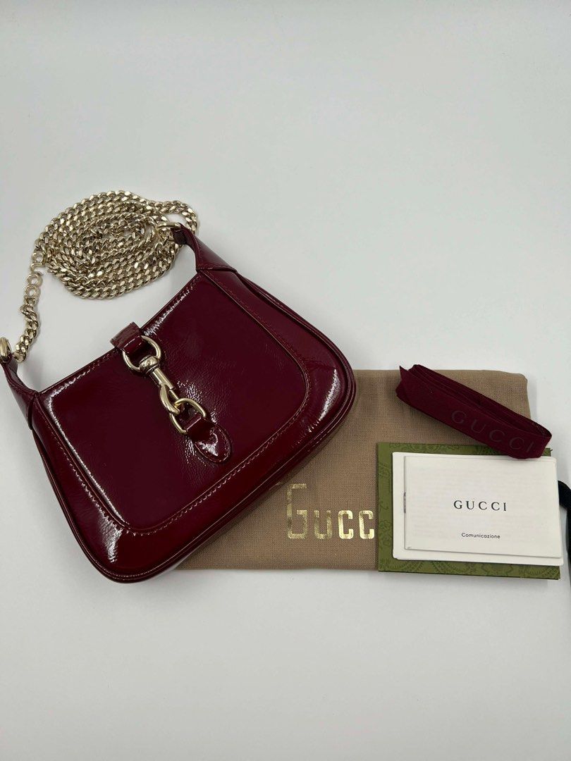 ▪️Gucci Jackie 1961 Mini Bag (Category: Luxury Bags & Wallets) located in Makati City. Submitted by aveltot_rig (Listing ID 1430190030, Image 1). Description: Item: Gucci Jackie Notte bag Size: Mini Condition: Excellent! light gold hardware. Condition: Like New! ✨ Complete Inclusions - dustbag, cards. As seen on Heart Evangelista & Anne curtis! Japan Sourced 🎌 No warranty & certificate Not for resale! You may not find the same level of quality e