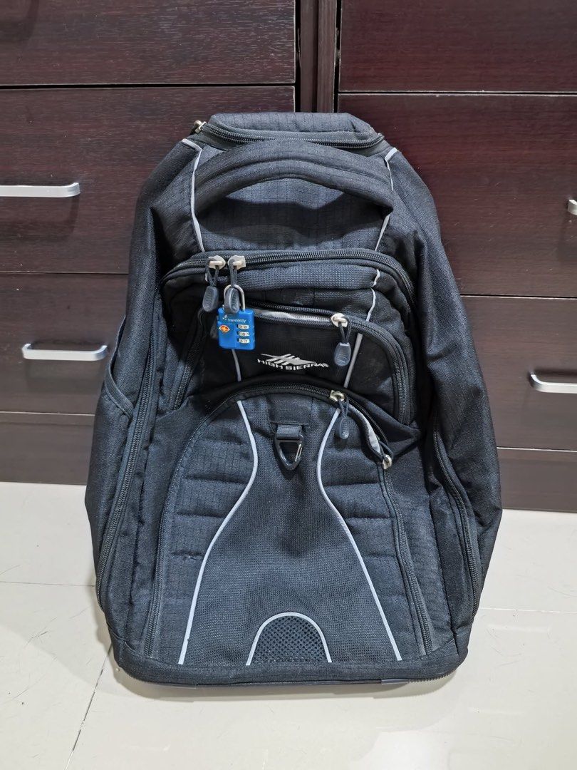 High Sierra Rolling Backpack (Category: Backpacks) located in Quezon City. Submitted by khulas_santos (Listing ID 1430074212, Image 1). Description: High Sierra Backback/Stroller Lightly used Issue: Minimal cratches, can’t remove lock QC.