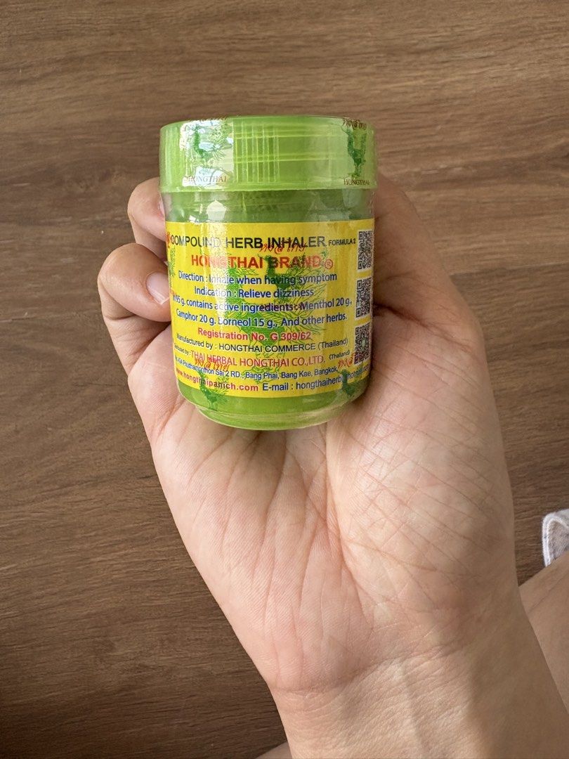 Hong Thai Brand Compound Herb Inhaler (Category: Medical Supplies & Tools) located in Meycauayan. Submitted by polly.unpockets (Listing ID 1430111259, Image 1). Description: .