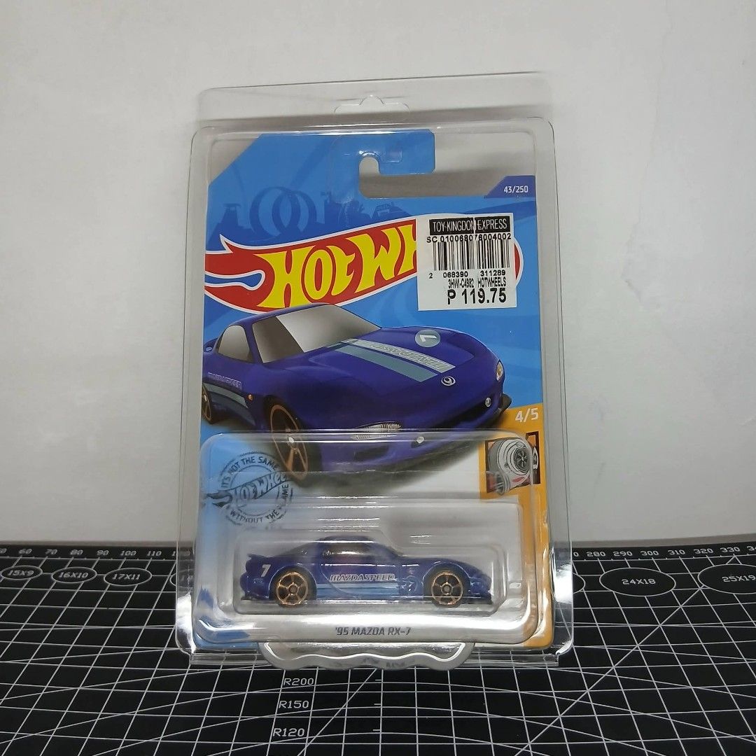 Hot Wheels '91 Mazda RX-7 (Category: Vehicle & Diecast Models) located in Tanauan. Submitted by jeuskingz (Listing ID 1430116166, Image 1). Description: 💵 400 (‼️ADD 50 FOR PROT‼️) - Slice/Cut Blister Unsealed - No Crease - No Soft corners - No Issue 📍Tanauan Batangas (Meetup) Cash/Gcash 📍 Alabang by Sched (MINE NOW PAY NOW) 📦Also do shipping and lalamove (Buyer will shoulder sf) MINE NOW PAY NOW.