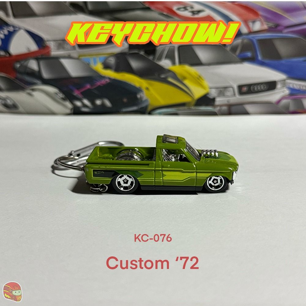 Hotwheels Car Keychain Custom '72 [KC-076] (Category: Vehicle & Diecast Models) located in Taguig. Submitted by skibbiditoilet (Listing ID 1430098741, Image 1). Description: Hotwheels Keychain Custom '72 - with free carabiner - original Hotwheels car ❗️BUY ₱500 WORTH, GET A FREEBIE❗️ 💵: GCash/BPI/Maribank/ COD (via Lalamove) 🚚: Lalamove/Grab/J&T/LBC 📍Taguig City 🏷️: hotwheels, diecast car, mattel, car keychain follow us on IG: @keychow.ph.
