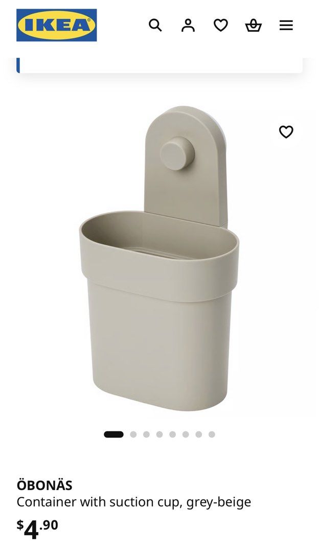 IKEA ÖBONÄS Container with Suction Cup473105067808532480