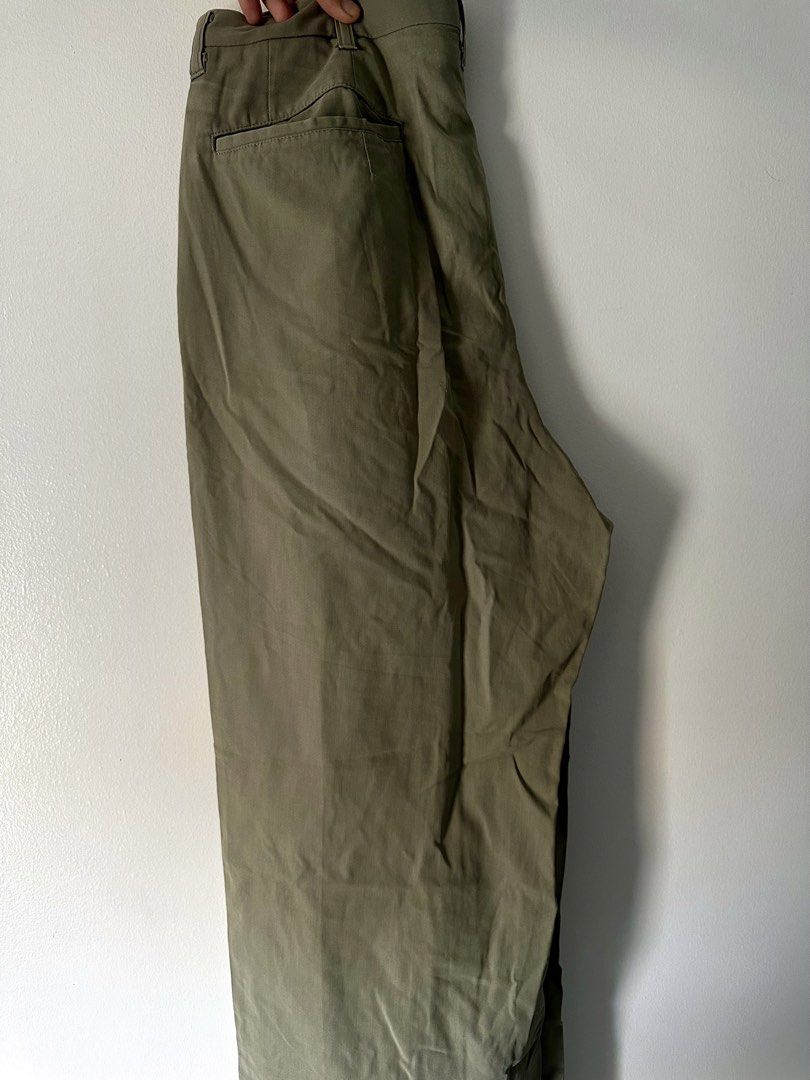 Intermezzo Olive Green Trousers Size 76 (Category: Trousers) located in Makati City. Submitted by itsyahgurlelle (Listing ID 1430088357, Image 2). Description: RFS: decluttering 💕 What you see is what you get Very well loved but color and silhouette is still nice Please manage expectations Open to discounts if buying multiple items 😊.