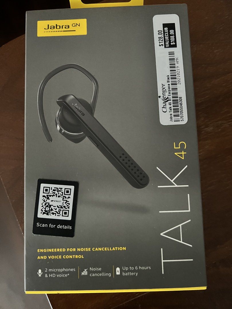 Jabra Talk 45 Bluetooth Headset - Black
