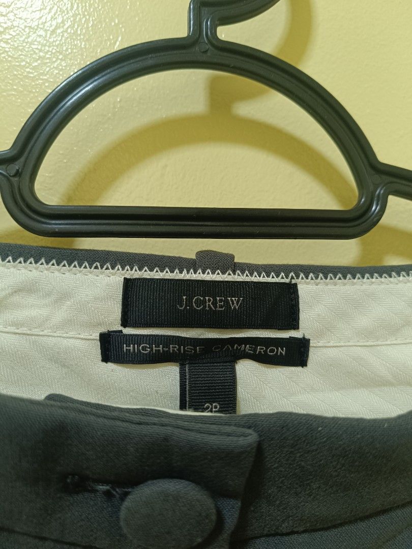 j.crew High-Rise Cameron Pants (Category: Other Bottoms) located in Trece Martires City. Submitted by declutterbyedi (Listing ID 1430038411, Image 1). Description: Stylish J.Crew High-Rise Cameron pants in a versatile color. Features a classic design with a button closure and a tailored fit. The pants have a high-rise waist and a straight leg. Perfect for both casual and formal occasions. Size 2P..