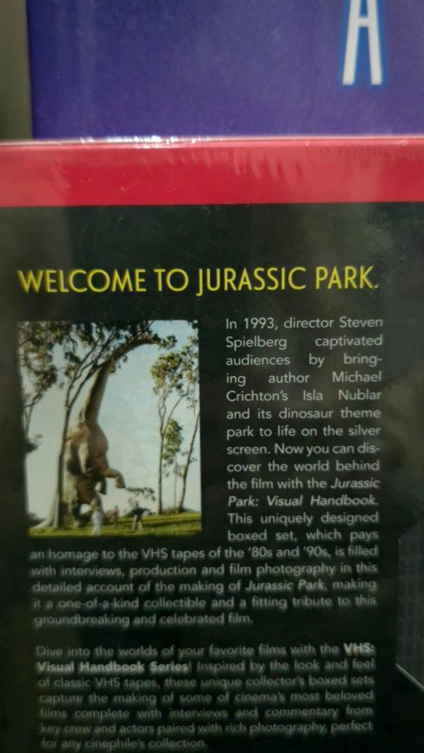 Jurassic Park VHS Visual Handbook Series (Category: Storybooks) located in Manila. Submitted by francissya (Listing ID 1430182720, Image 2). Description: for sale bnew sealed collectible item VHS inspired Jurassic Park Visual handbook. 3000 php. Manila area.