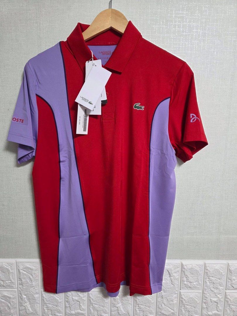Lacoste Novak Djokovic Size 5 (Category: Tshirts & Polo Shirts ) located in Santa Rosa. Submitted by omnicronzxc (Listing ID 1430164130, Image 1). Description: ₱ 3,200 each add shipping JNT Size: 5 Width: 21.5 Length: 28.5 🔴️Regular Fit Condition: BRAND NEW rate : 10/10.
