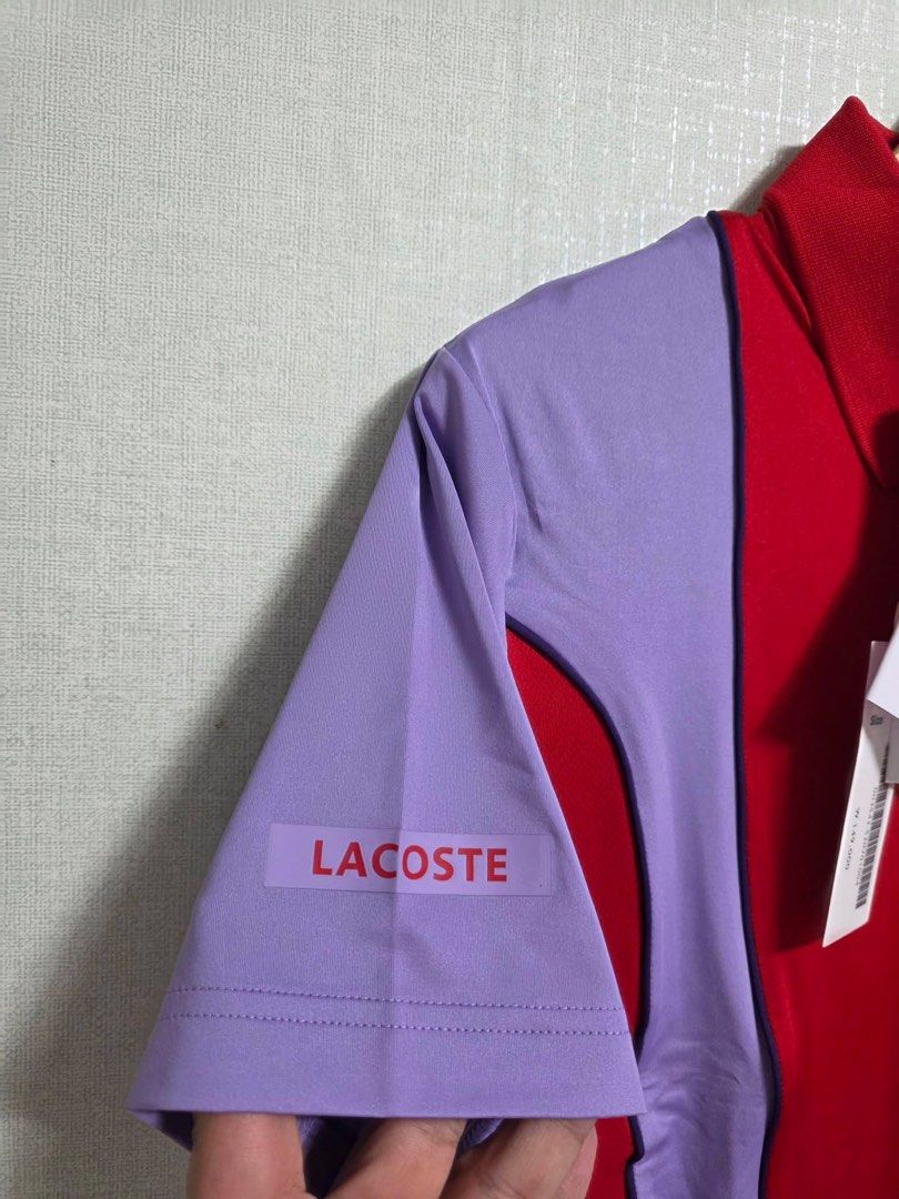 Lacoste Novak Djokovic Size 5 (Category: Tshirts & Polo Shirts ) located in Santa Rosa. Submitted by omnicronzxc (Listing ID 1430164130, Image 3). Description: ₱ 3,200 each add shipping JNT Size: 5 Width: 21.5 Length: 28.5 🔴️Regular Fit Condition: BRAND NEW rate : 10/10.