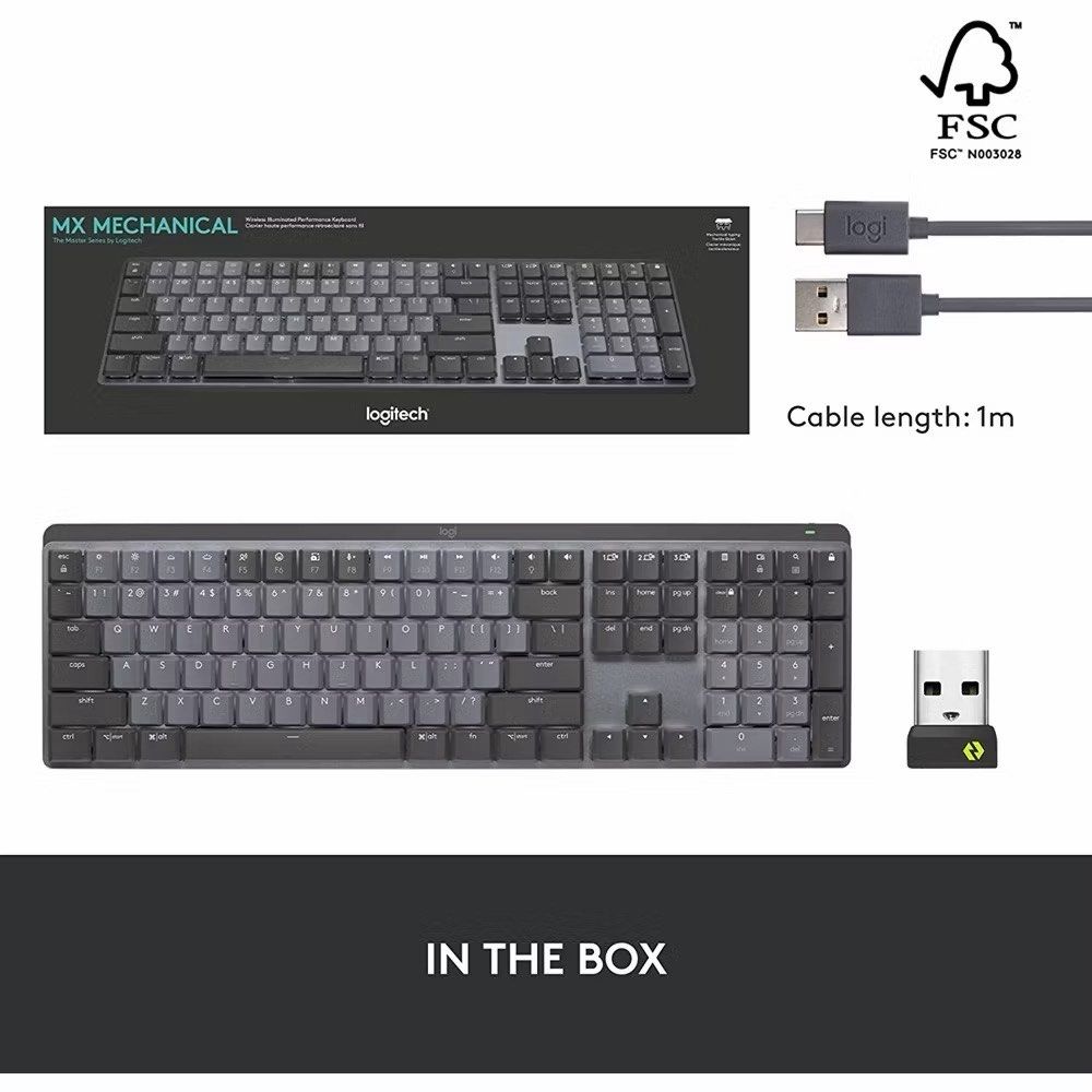 Logitech MX Mechanical Wireless Keyboard - Smart back lighting447809104297349122