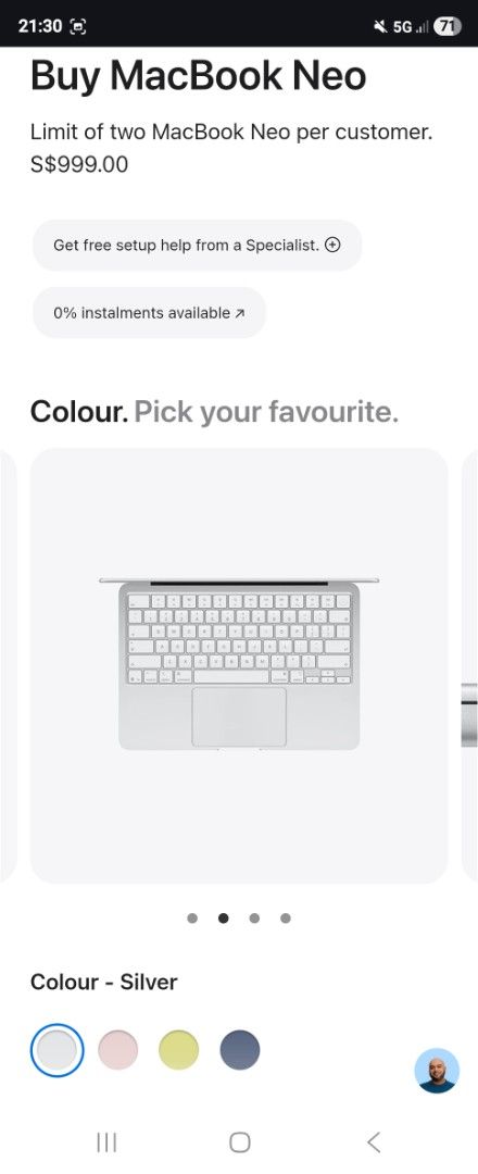 MacBook Neo - Silver - 512GB420612952241612801
