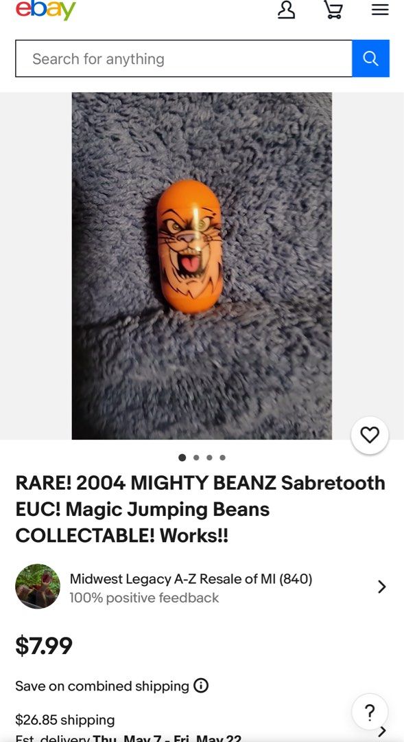 Mighty Beanz Sabertooth 2004 (Category: Vintage Collectibles) located in Manila. Submitted by rosalyntlopez (Listing ID 1430153637, Image 3). Description: .