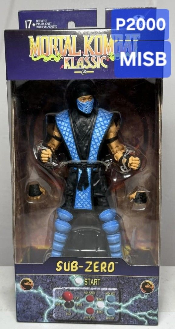 Mortal Kombat Klassic Sub-Zero Action Figure (Category: Figurines & Statues) located in Las Pinas. Submitted by christian.cabarles (Listing ID 1430143619, Image 1). Description: For Sale Sub-Zero Mortal Combat Klassic MISB with slight Shipping Cut Pls. Check the picture P2000 Loc- City of Dasmariñas MOP-GCASH MOS-LALAMOVE OR LBC .