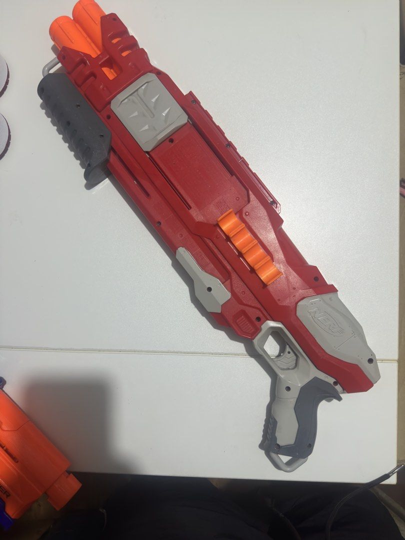 Nerf N-Strike Mega DoubleBreach Blaster Double-Barrel Toy Gun (Category: Action & Battle Toys) located in Manila. Submitted by got_loots (Listing ID 1430121558, Image 2). Description: WTS❗️❗️❗️ Nerf N-Strike Mega DoubleBreach Blaster Double-Barrel Toy Gun ₱900 Only .