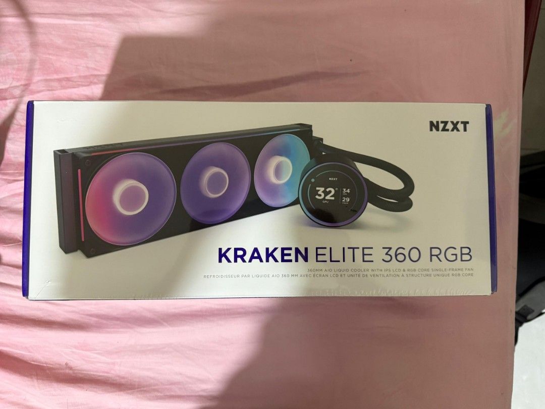 NZXT Kraken Elite 360 RGB CPU Cooler, Computers & Tech, Parts ...