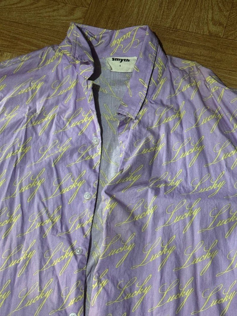 [Oversized] Lucky Smyth "Boxy" Knit Polo - Deep Purple (Small) (Category: Tshirts & Polo Shirts ) located in Quezon City. Submitted by young_god23 (Listing ID 1430101549, Image 3). Description: 10/10 — Never been used. Excellent condition. The knit fabric is heavy-weight and premium. No pilling, fading, or loose threads. The color is a rich, consistent purple throughout. [Style & Aesthetic] The ultimate “City Boy” or Minimalist Streetwear piece. 