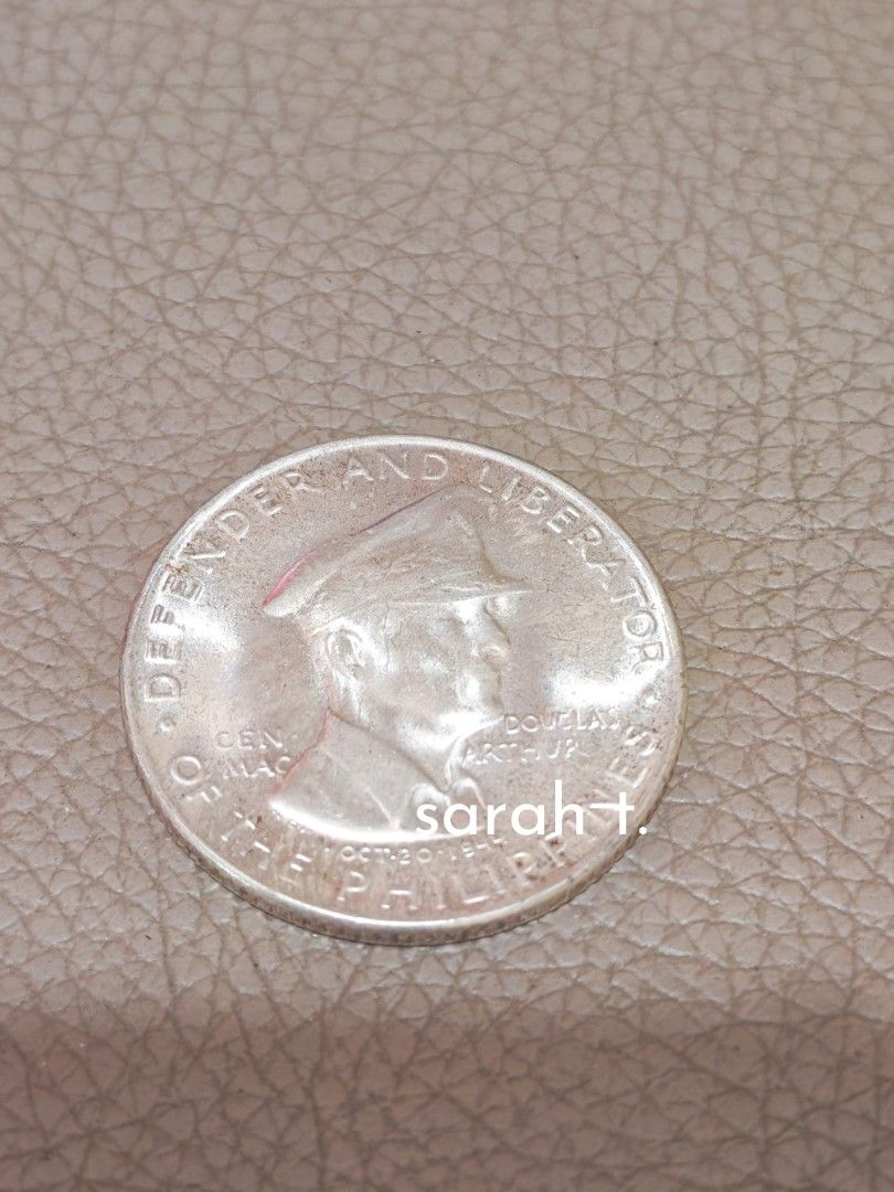 Philippine Coin Defender and Liberator (Category: Currency) located in Manila. Submitted by declutter_sarah (Listing ID 1430171535, Image 1). Description: UNC Gen Mac Arthur Fify centavos SILVER coin mode of payment: BDO or Gcash shipping c/o buyer NO rush shipping. .