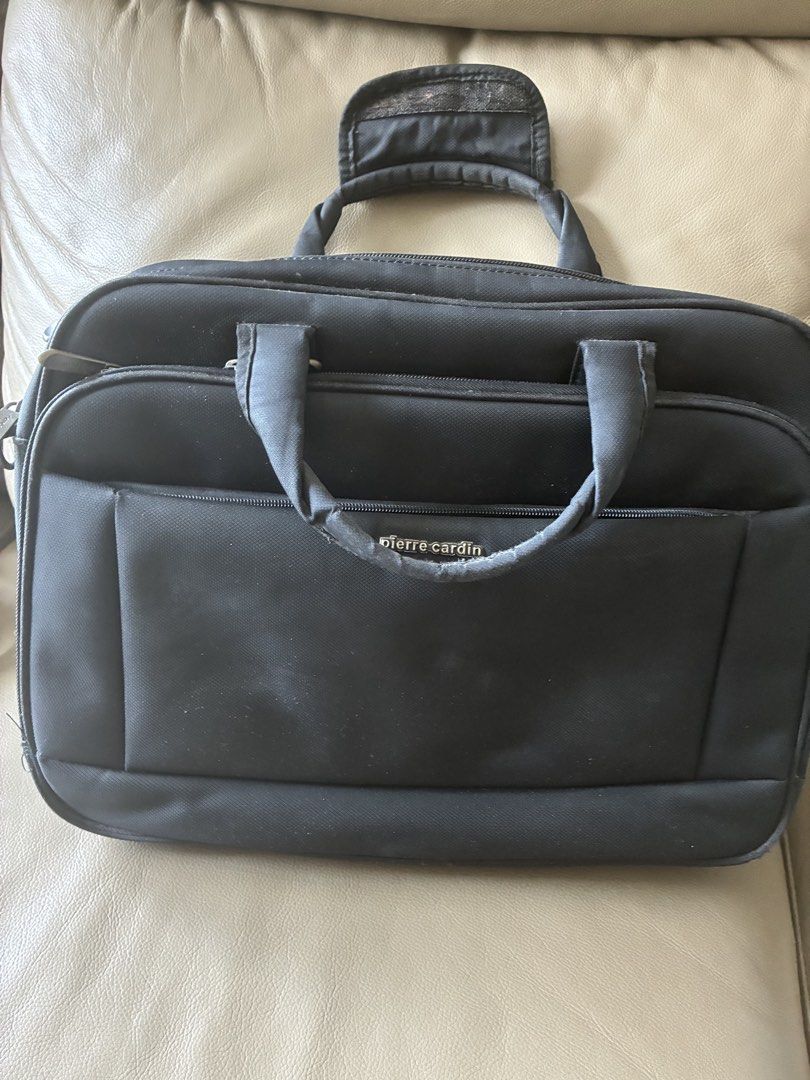 Pierre Cardin Black Laptop Bag