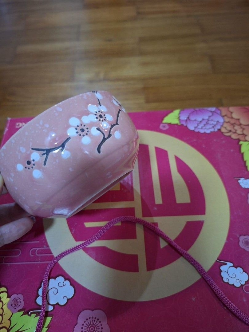 Pink Cherry Blossom Bowl Set with Chopsticks446014095937382401