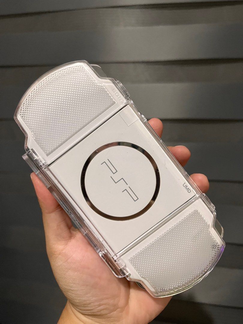 PSP 3000 SLIM MODEL 64GB PEARL WHITE (Category: Others) located in Marilao. Submitted by jannelle000 (Listing ID 1430152698, Image 1). Description: FOR SALE PSP 3000 SERIES SLIM 64GB JAILBREAK ALREADY COLOR: PEARL WHITE No issues except for scratches (normal for PSP and 2nd hand) Inclusion, Psp 3000 unit Bnew battery Bnew charger Bnew 64GB Memory card full of games Bnew memory adaptor Bnew crystal case PRICES: PSP 3000 SLIM MODEL 64GB ₱4,500❗️ Un