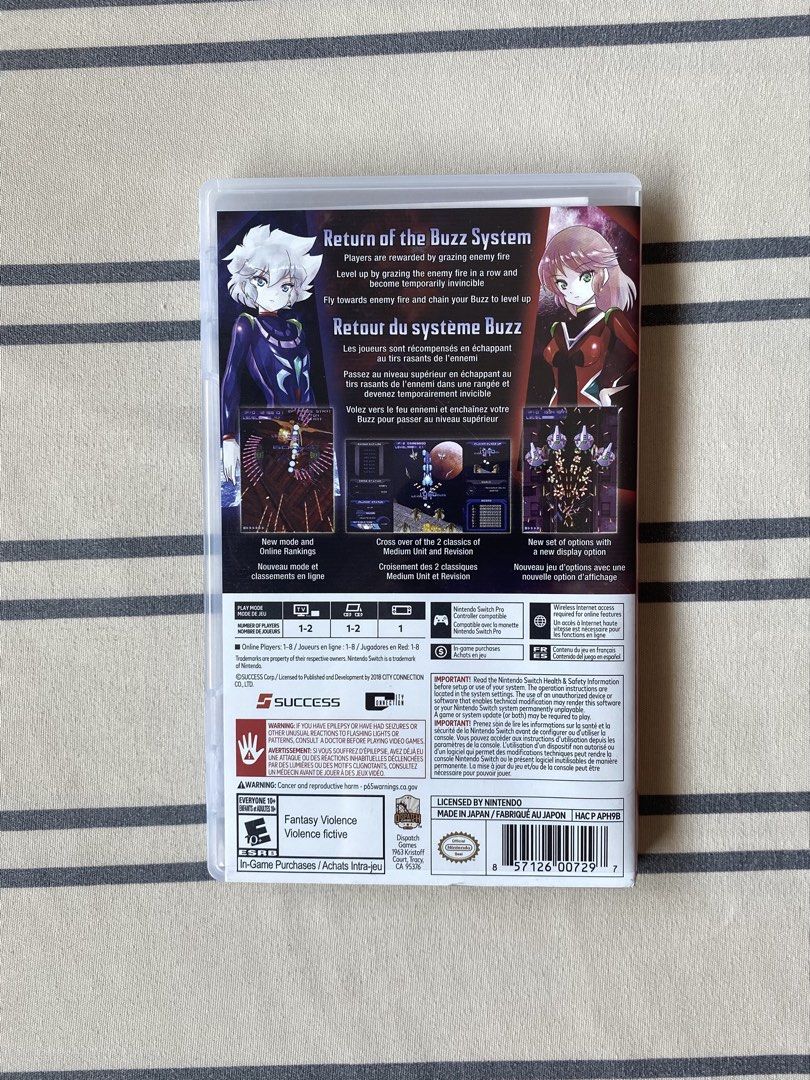 Psyvariar Delta Game Cartridge for the Nintendo Switch 1 (Category: Nintendo) located in Las Pinas. Submitted by caiten (Listing ID 1430093427, Image 2). Description: * used once, still in case * has OST slip but is a dead link * MOP: gcash & paymaya * delivery service: j&t.