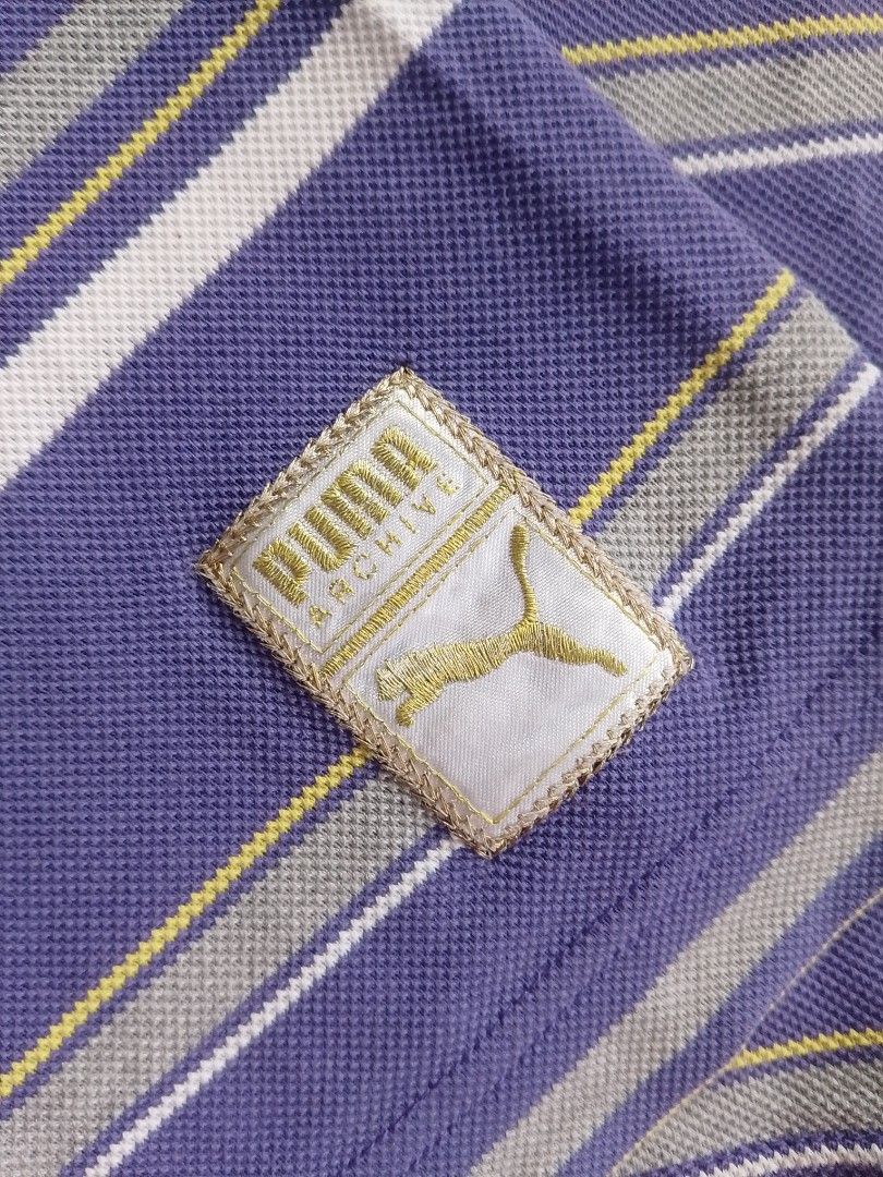 Puma Archive Striped Polo Shirt (Category: Tshirts & Polo Shirts ) located in Manila. Submitted by panbreaks417 (Listing ID 1430040114, Image 3). Description: Check pics for issue (2 small pinholes) Good Condition Color Rate - 10/10 Medium - Large.
