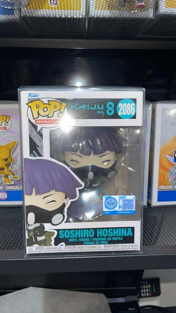 [Read Description] Funko Pop Kaiju No.8 (Category: Designer & Blind Box Toys) located in Subic. Submitted by sandir (Listing ID 1430088275, Image 2). Description: Kaiju No. 8 Plus - 800 Kaiju No. 8 Kikoru Shinomiya - P400 *All in good condition with hard plastic case RFS: Decluttering MOD: J&T Express MOP: Gcash *Buyer will shoulder the shipping fee Loc: Baguio City.