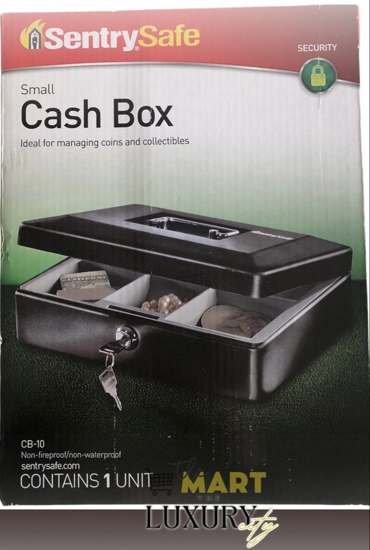 SentrySafe Small Cash Box CB-10 (Category: Safe) located in Quezon City. Submitted by theluxurycityph. (Listing ID 1430210481, Image 1). Description: Sentry Safe Cash Box.