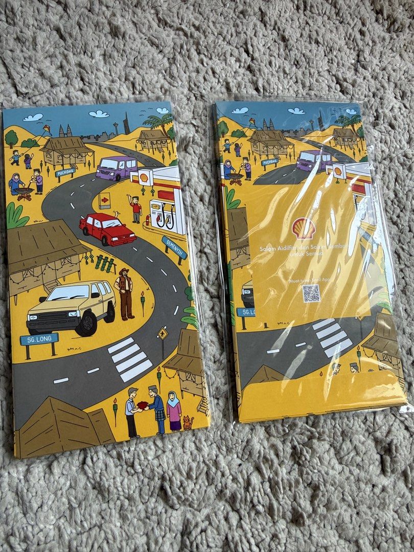 Shell Raya Envelope (Category: Occasions & Party Supplies) located in Kuala Lumpur. Submitted by ninott (Listing ID 1430045228, Image 1). Description: Price per packet Avail : 2 packs Poslaju only.