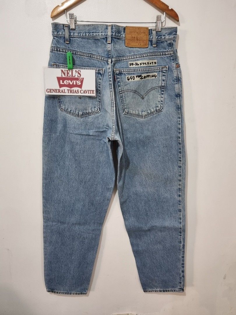 (size 35-36) MEN's Levis 560 Jeans (Category: Jeans) located in Cavite. Submitted by neltingson11 (Listing ID 1430211571, Image 2). Description: (size 35-36) MEN's Levis 560 Jeans Price: 650 FREE SHIPPING via J&T MOP: Gcash Willing to Video Call for Safety purposes.