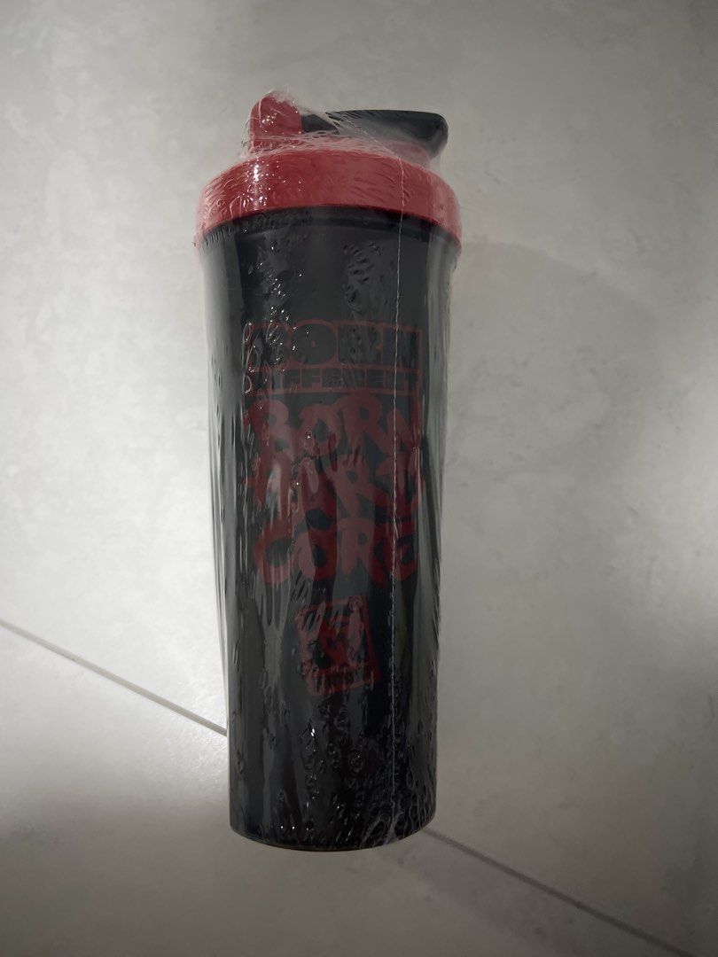 Sports Shaker Bottle - Black and Red