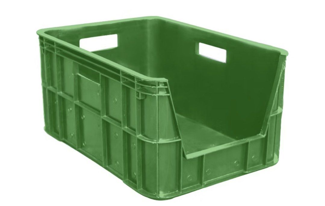 Stackable Storage Crates (Category: Storage Boxes & Baskets) located in Bulacan. Submitted by gcdeclutters_malolosbulacan (Listing ID 1430034993, Image 3). Description: Decluttering sale — bawas gamit lang po for space 😊 Maayos pa at matibay, ready gamitin 💪 📦 Stackable Industrial Crates (Heavy Duty) ✔ High-quality plastic (HDPE) ✔ Stackable – space saver ✔ Industrial grade – matibay kahit mabigat ✔ May handles – madaling buhatin ✔ Open front 