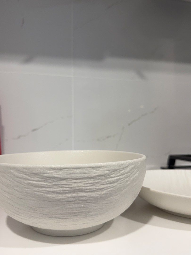 Textured White Ceramic Dinnerware Set446503892781649922