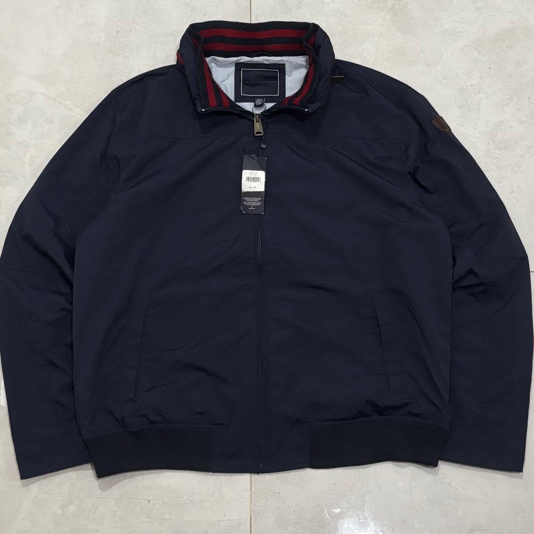 Tommy hilfiger bomber jacket (Category: Coats, Jackets and Outerwear) located in Cebu City. Submitted by florianmiral (Listing ID 1430152770, Image 1). Description: Tommy hilfiger bomber jacket Excellent condition XXL W 26.5 L 28.5.