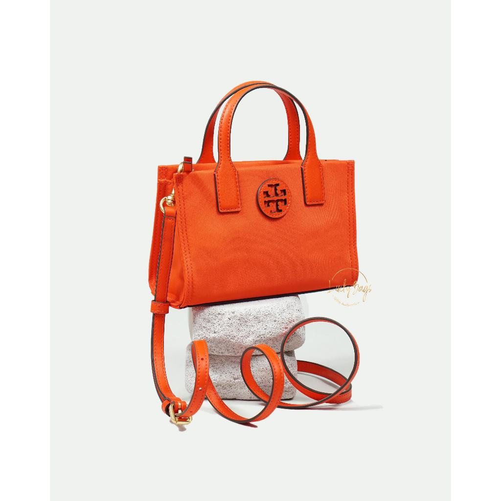 Tory Burch Ella Mini Tote Bag (Category: Luxury Bags & Wallets) located in Talavera. Submitted by janenuary28 (Listing ID 1430056924, Image 3). Description: Guaranteed authentic Tory Burch Ella mini tote bag Orange Yellow 3,999 each.