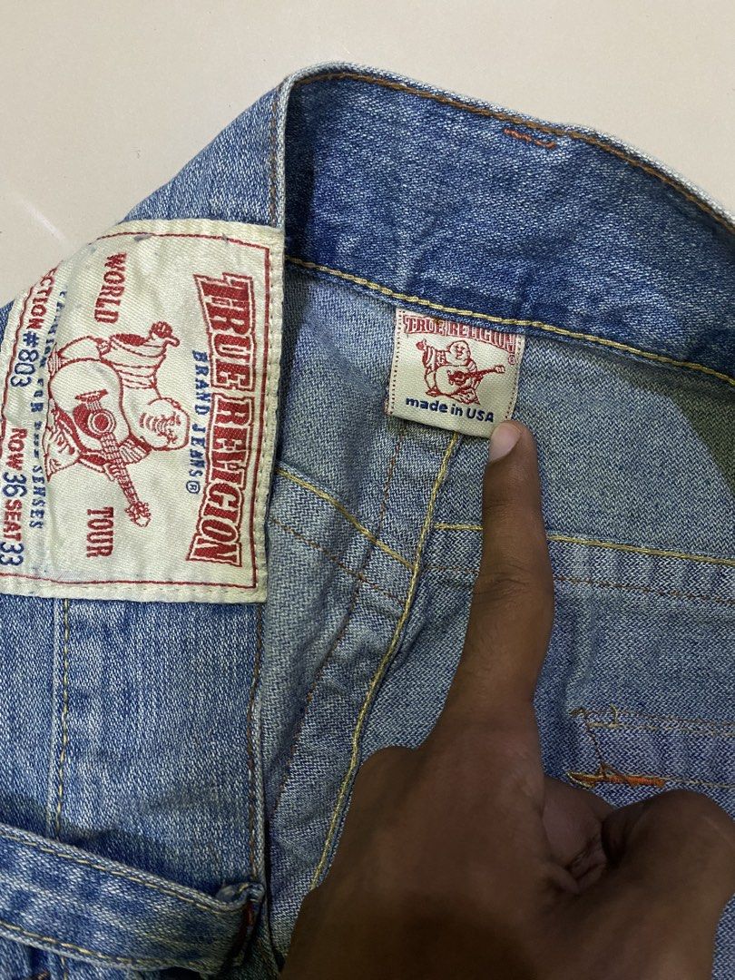 True Religion Flare Jeans (Category: Jeans) located in Caloocan City. Submitted by nsh.c (Listing ID 1430052181, Image 3). Description: Dimes:W40 L 46 Leg open 12 Good conditio .
