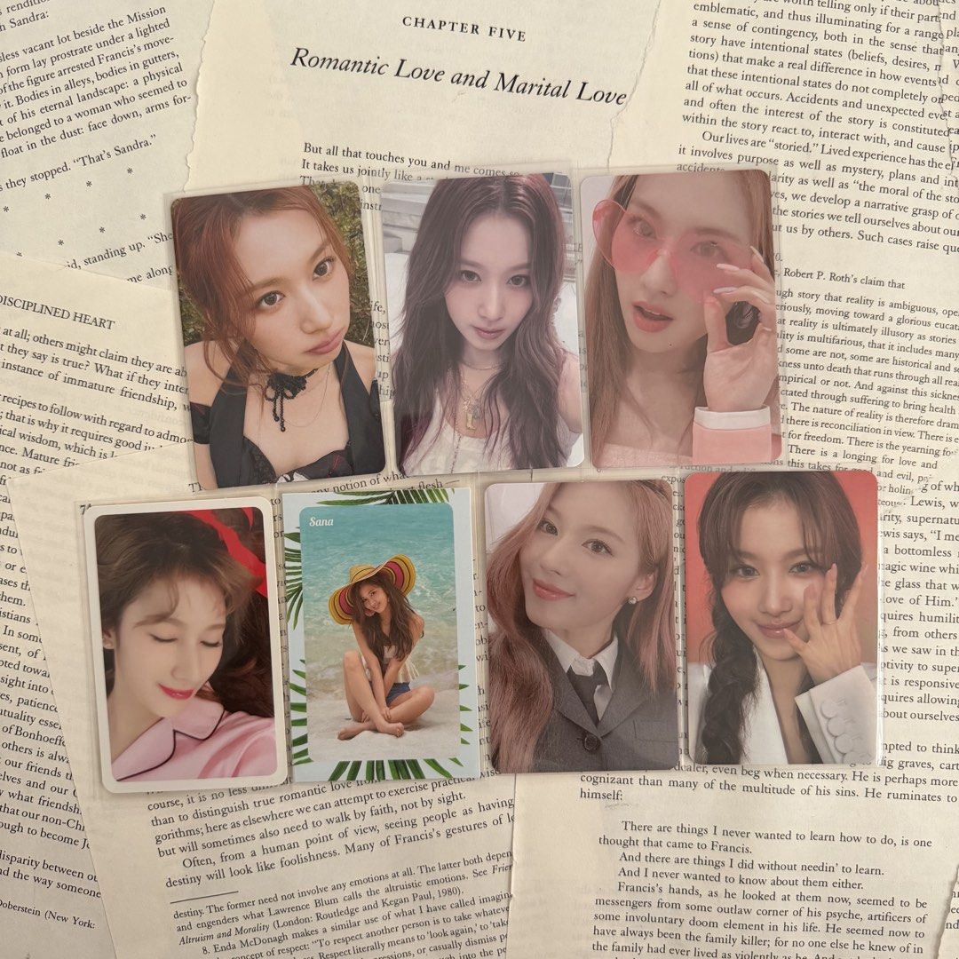 TWICE Sana Photocards pc (Category: K-Wave Merchandise) located in Dasmarinas. Submitted by winner.u (Listing ID 1430098600, Image 1). Description: onhand good - mint condi x sensi set only.