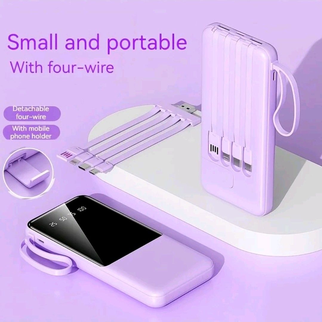 VEGER 40000mAh Mini Power Bank with 4-in-1 Cable (139), Mobile Phones ...