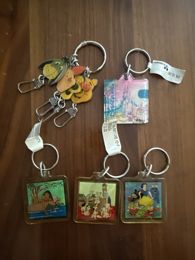 [VINTAGE] Disneyland Paris Keychain Set (90s Retro), Hobbies & Toys ...