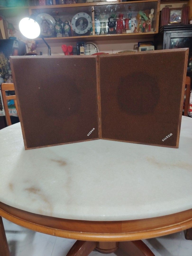Vintage Silver Speakers