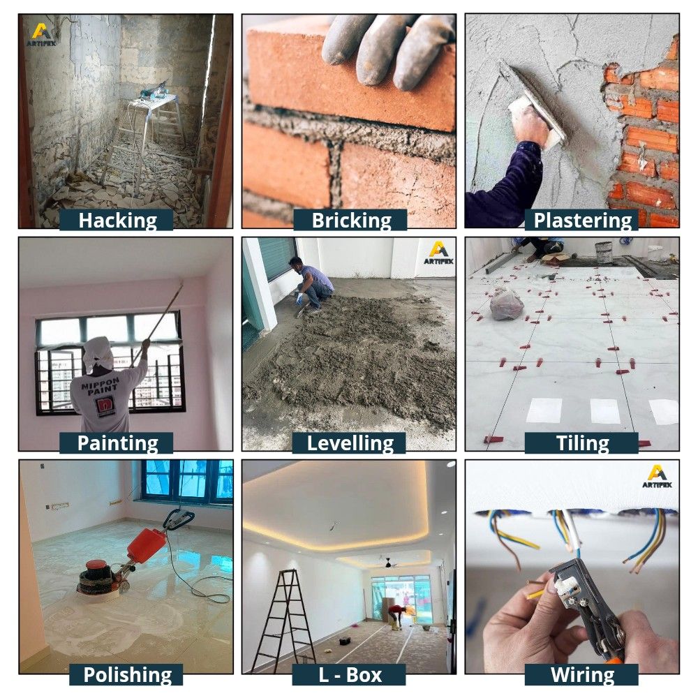 Condominium Reno Work Whole house renovation | Reno work | Plastering | Painting | Tiles ...