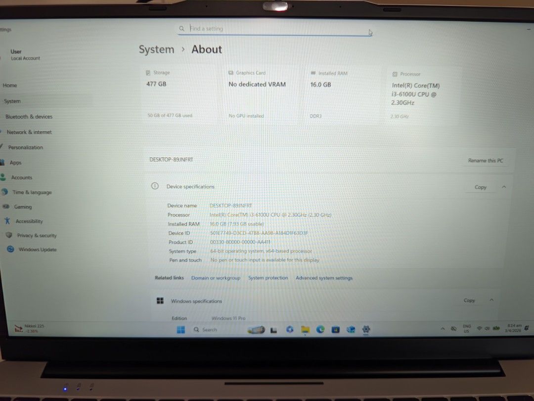 XIAMAN 15.6 Laptop