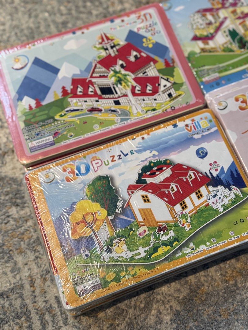 3D Puzzles (14 puzzles) - 4 Different Designs - Brand New, Hobbies ...