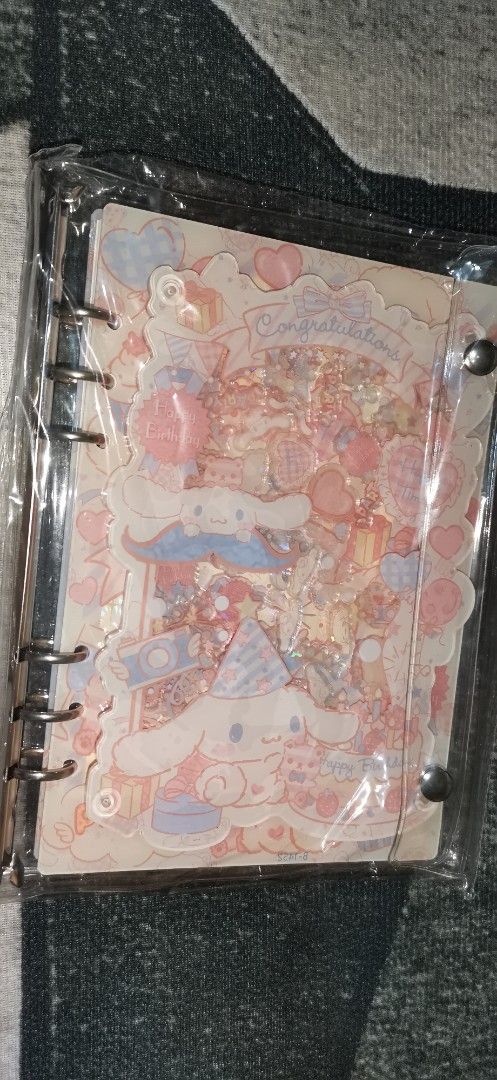Acrylic shaker notebooks a5 and a6 sizes (Category: Stationery & School Supplies) located in Quezon City. Submitted by declutterme04 (Listing ID 1430336899, Image 2). Description: A5 - 950 each nalang (add 100 for pvc cover) 750 nalang A4- 1,500 each nalang (add 150 fpr pvc cover) 900 nalang Check last photo for OG prices..